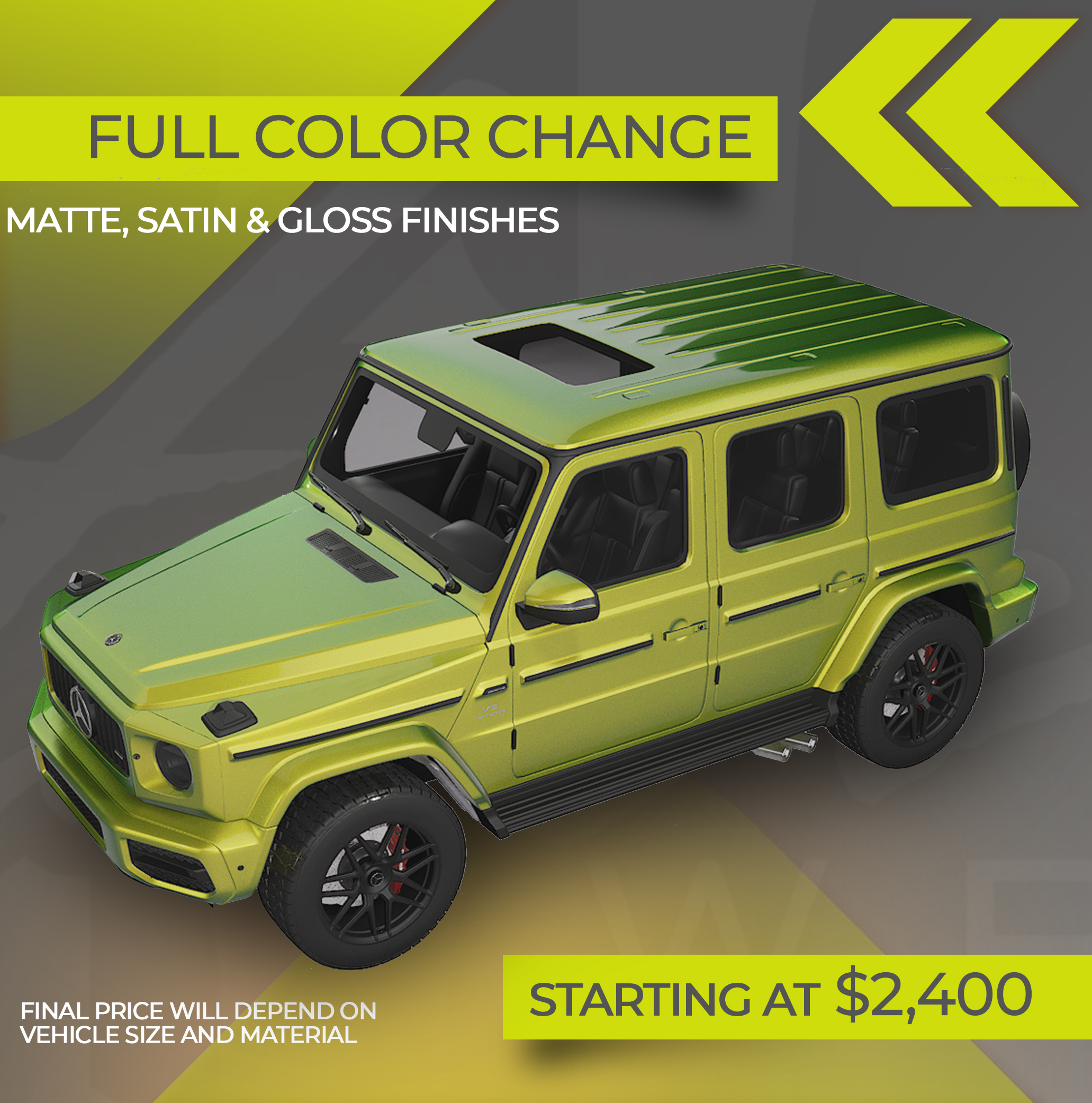 Color Change Wrap Starting at: